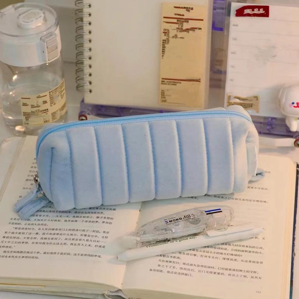 Пенал Cloud Bread, простой, но стильный, подходит для женщин, без столкновений, большая вместительная канцелярская коробка