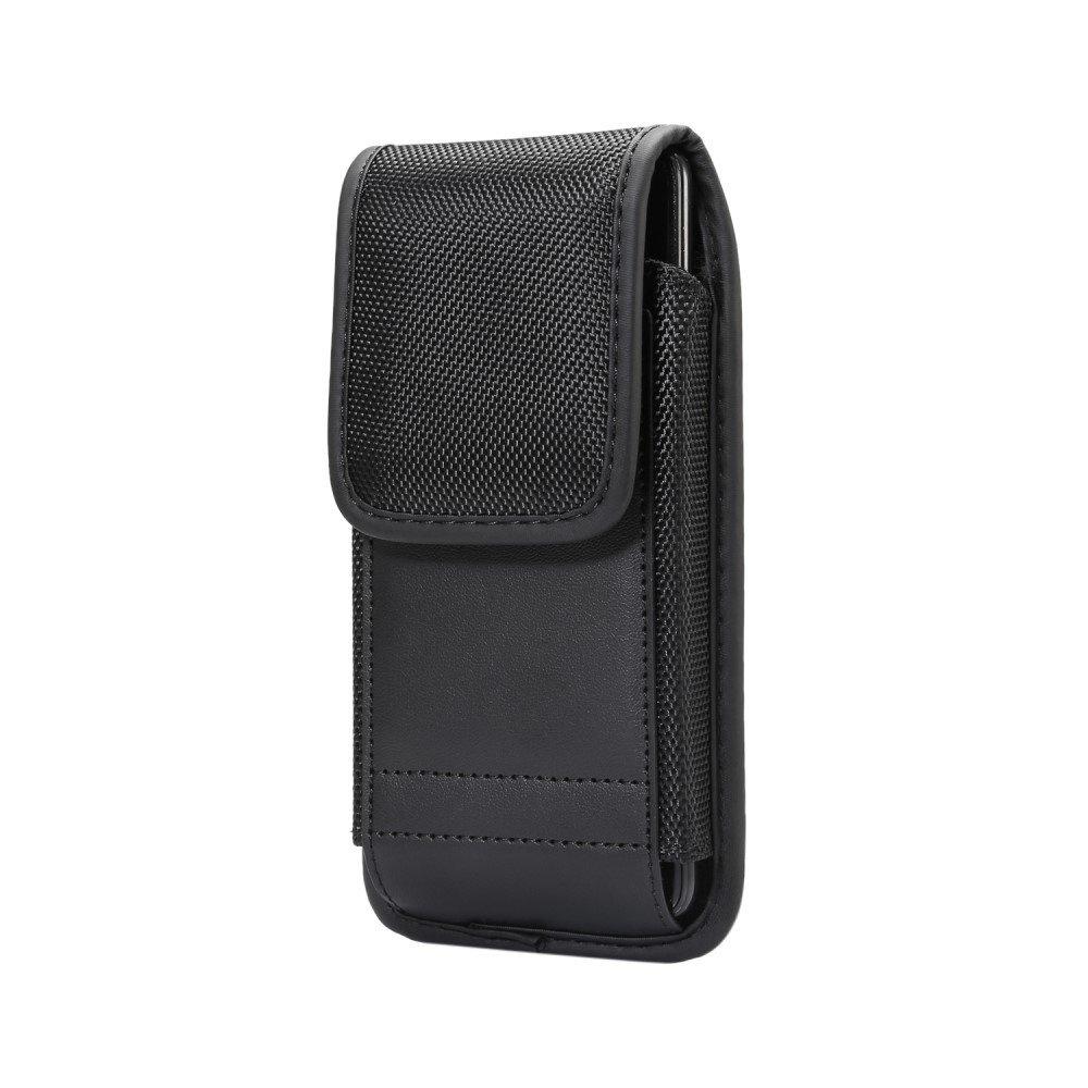 Oxford Cloth Vertical Holster for 6.4-inch Phones - Black