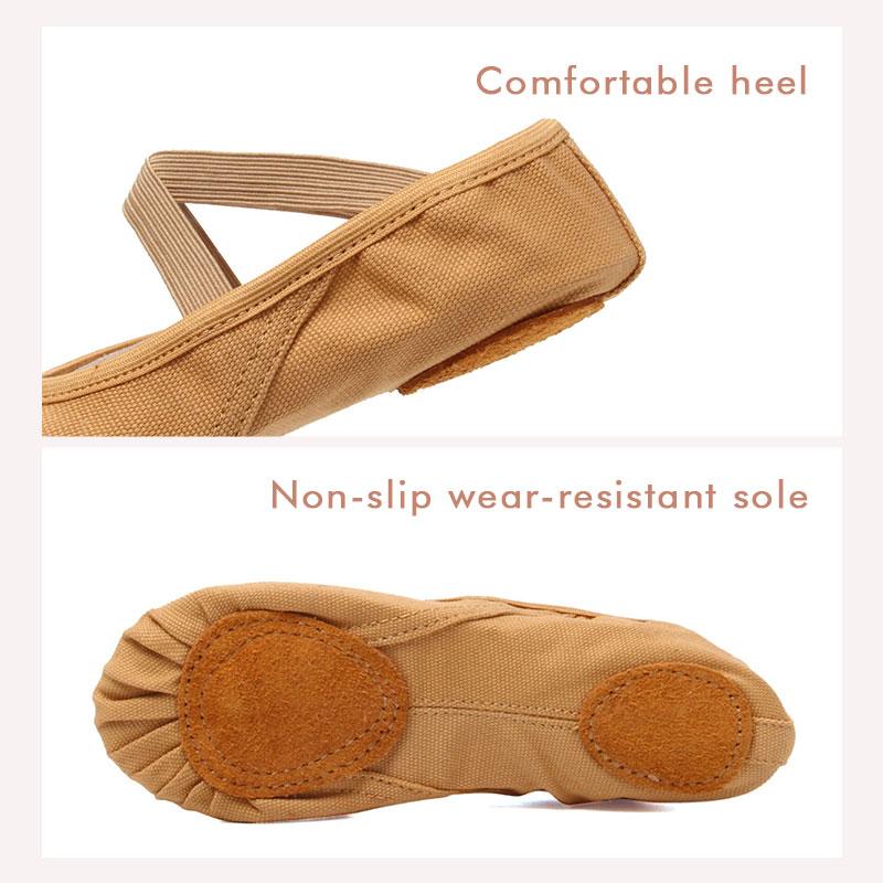 Балетные туфли для девочек, парусиновые балетные тапочки на мягкой подошве, детские балетки для практики, женская танцевальная обувь