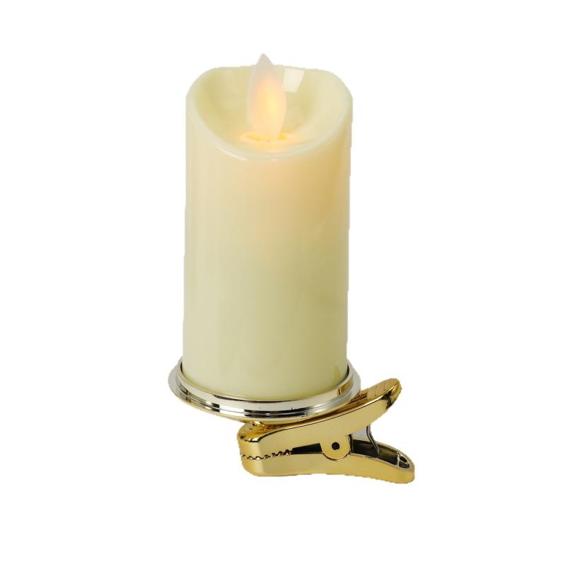 Clip on Electronic Candle for Christmas Trees Plastic Material Christmas Decorations Candle Lamp