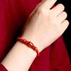 2025 Snake Year Lucky Red Rope Bracelet Zodiac Snake Adjustable Braided Hand Chain Women  Jewelry