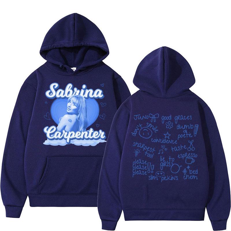 Худи Sabrina Carpenter Мужское Женское Короткое N Sweet Музыкальный Альбом С Длинным Рукавом Повседневное Оверсайз Эстетичное Теплое