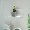 Nordic Metal Cloud Iron Storage Rack Shelf Wall Hanging Decor Grids Cloud Storage Holder Shelves Bedroom Home Decoration Gift