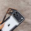 New Transparent Glass Fashion Phone Case for iPhone 17 Pro Max Air 16 Pro  15 14 13 12 11 Shockproof Protection Change 17 Series