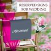 6 шт. табличек на стулья, зарезервированные церковные скамьи, таблички с напечатанными словами, для свадеб, мероприятий, вечеринок, праздников, подставок, скамейки, зарезервированные, подвесные