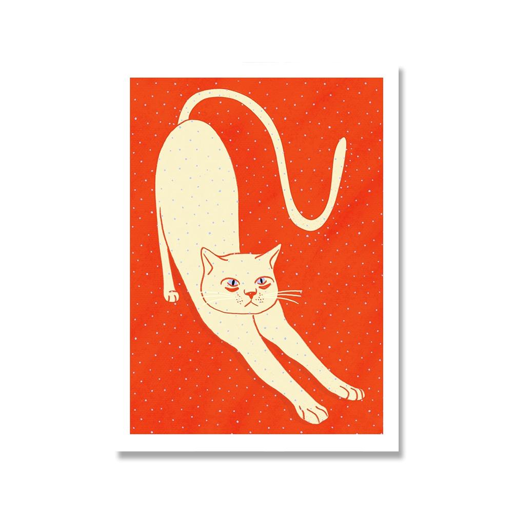 Nordic Abstract Animal Poster Красный Розовый Зеленый Тигр Не Теряет Сон Картина На Холсте Настенная Живопись Печать Картины Спальня Домашний Декор