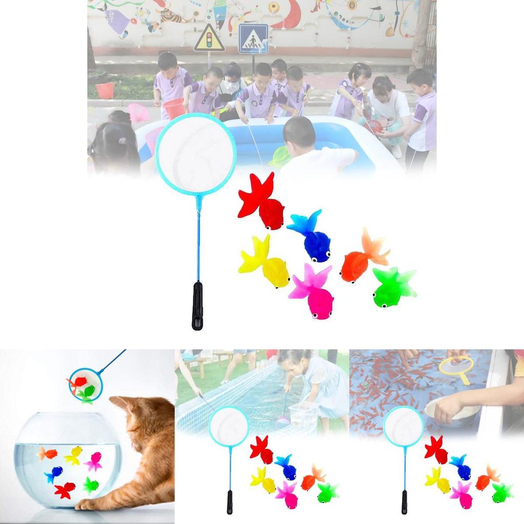 Реалистичная мягкая игрушка-золотая рыбка из ТПР для детей, красочная, для веселой игры в воде и обучения