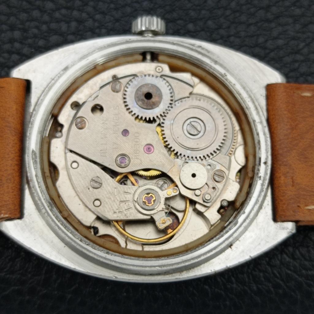 ALLWYN 6300A РУЧНОЙ ЗАВОД ИНДИЯ МУЖСКИЕ ВИНТАЖНЫЕ ОРИГИНАЛЬНЫЙ ЦИФЕРБЛАТ ЧАСЫ a706106-1