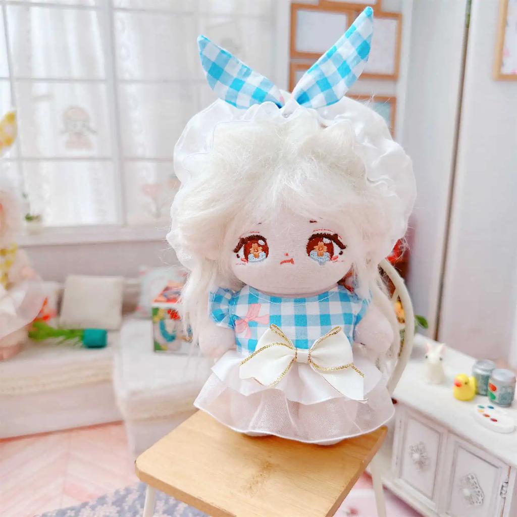 Cute 17cm Labubu Doll Clothes Mini Plush Doll's Dress Outfit Accessories Collection Gift for Girls Kids