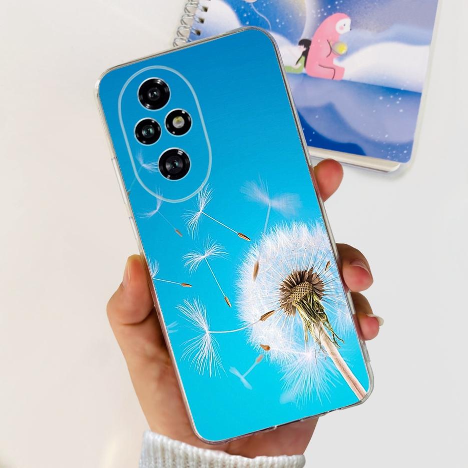 Чехол для Honor 200 Pro ELP-AN00 Милый Кот Расписной Чехол Прозрачный Силиконовый Чехол для Телефона Для Honor 200 Lite Honor200 Pro Мягкий ТПУ Fundas