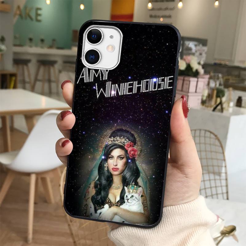 Yinuoda Чехол для телефона Amy Winehouse для iPhone 11 12 13 mini pro XS MAX 8 7 6 6S Plus X 5S SE 2020 XR