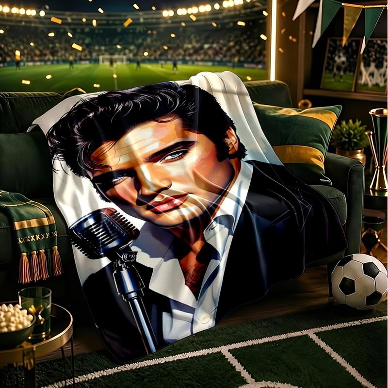 Rock Star Performance Blanket Lightweight Flannel Bedding Blanket Perfect for Travel, Camping, Living Rooms, Offices, Sofas, Fan Christmas gift