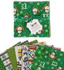 Christmas Theme Print Precut 5-inch Cotton Fabric Quilting Squares Charm Pack DIY Patchwork Sewing