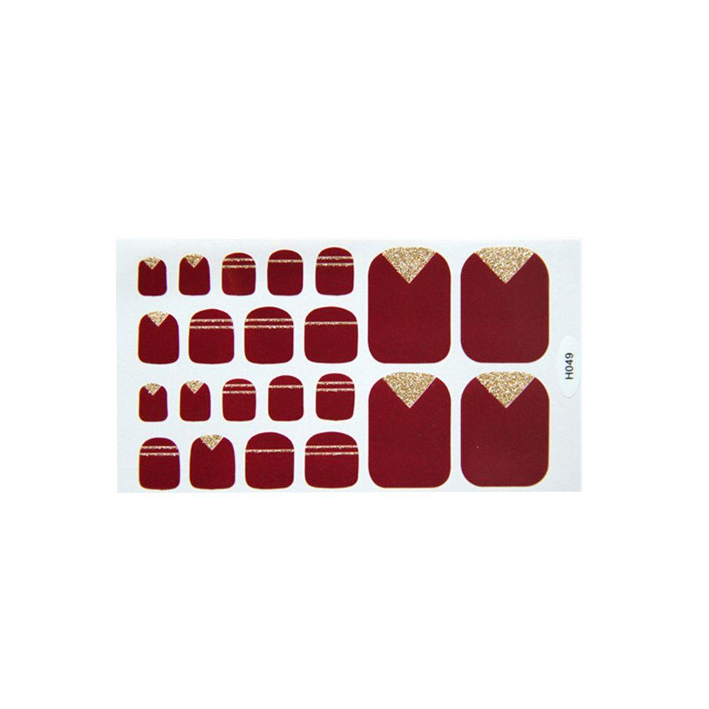 Наклейки для ногтей на всю поверхность, самоклеящиеся обертки для ногтей на ногах, наклейки для накладных ногтей, наклейки для ногтей на ногах, полоски для ногтей