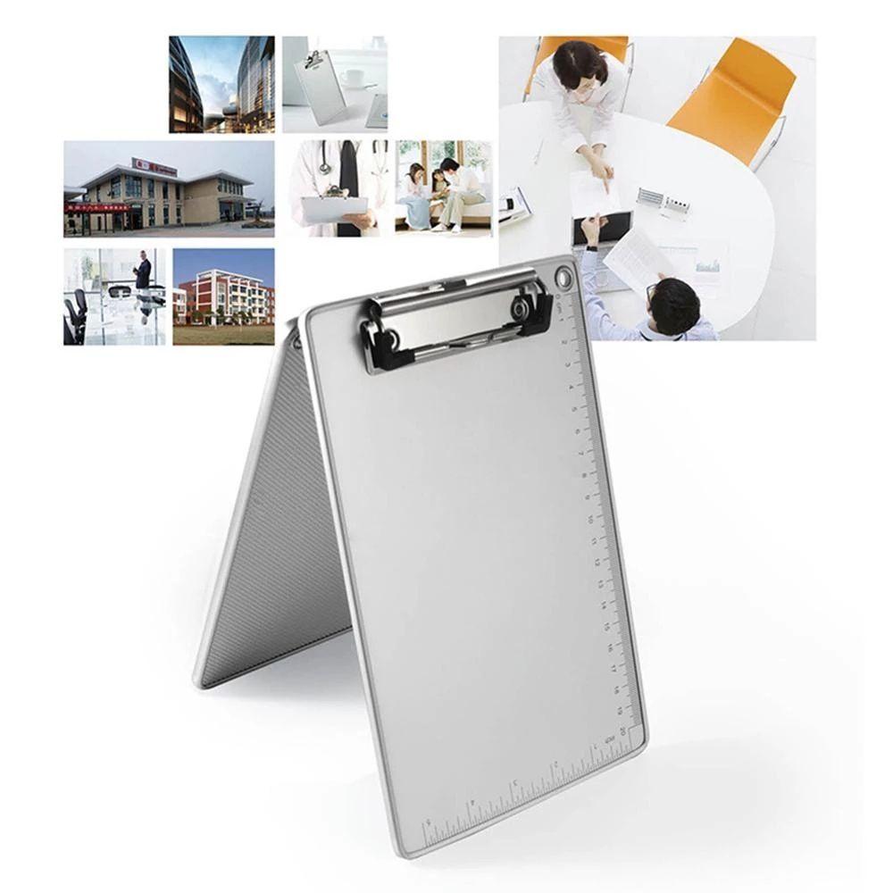Storage File Folder Aluminum Zinc Zinc Alloy Writing Board Clip A4 Document Holder Clipboard Writing Pads