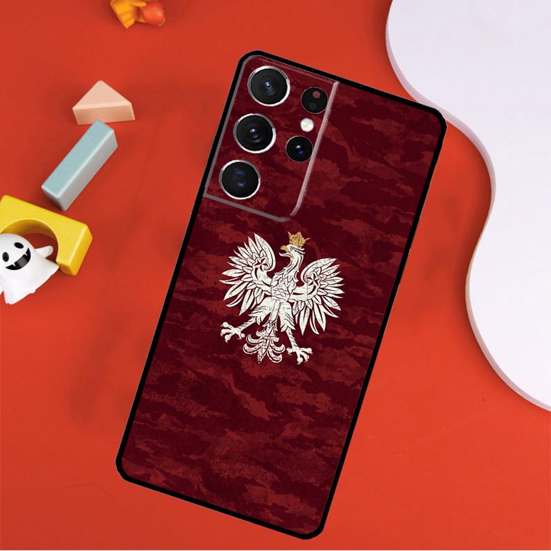 Poland Flag Phone Case For Samsung Galaxy S24 Ultra S25 Ultra S9 S10 S20 S21 S22 S23 Plus S24 FE Cover