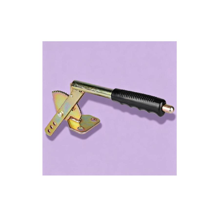 Hauling Vehicle Hand Brake Handle Ribbed Grip Ratchet Brake Handle Handbrake Lever Plated Finish Vehicle Part Toothed