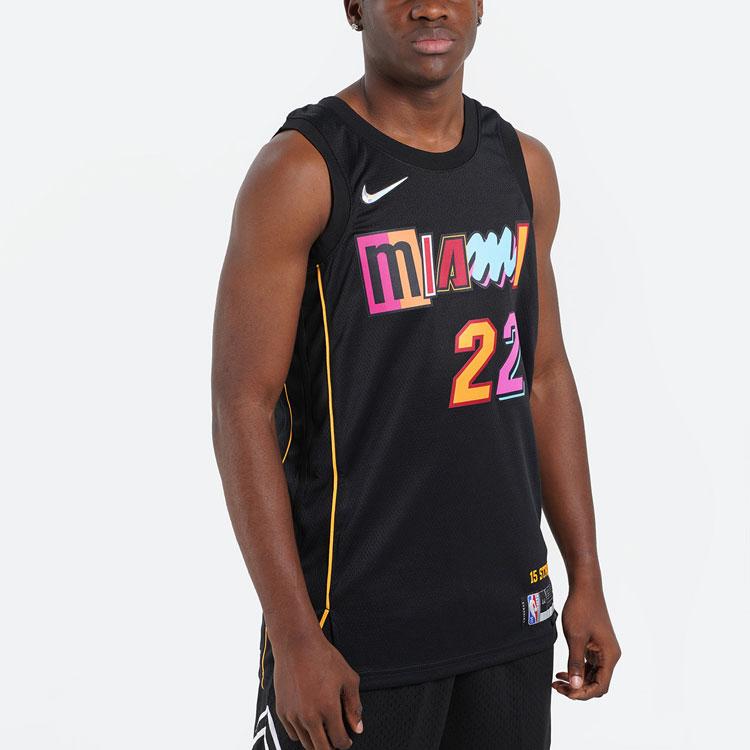 Nike НБА Майами Хит Городская версия Джимми Батлер 22 Dri-FIT Swingman Джерси DB4034-010
