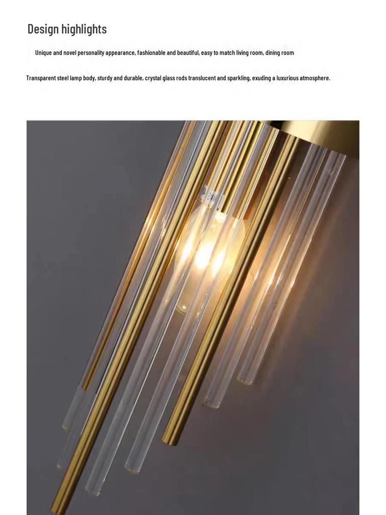 Nordic Luxury Crystal Wall Lamp for Living Room, Bedroom, Stairway, and Aisle Decor