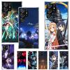Чехол для телефона Аниме Sword Art Online для Samsung Galaxy S25 S24 S23 Ultra S22 Plus S21 S20 FE S10 + S25Ultra S24U Мягкий чехол-оболочка