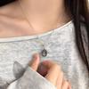 Серебряный кулон Овальный с изображением Девы Гваделупской S925 - Винтажный Религиозный Модный Женский Аксессуар