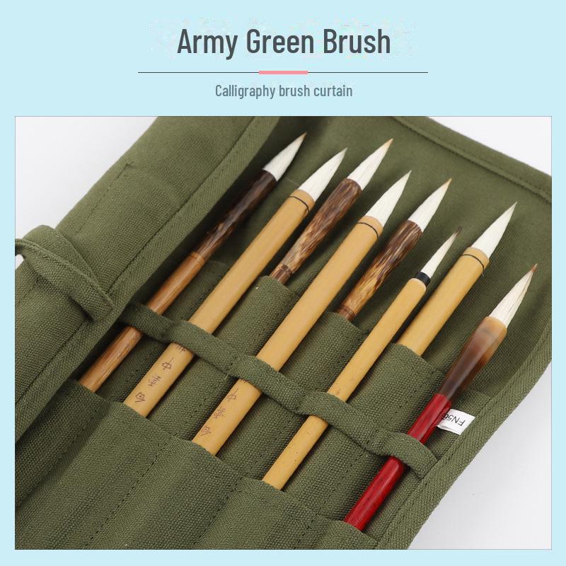 Сумка для хранения ручек и кистей на холсте для принадлежностей для рисования