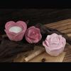 Формы для банок из смолы в виде цветка розы 3D-формы из смолы в виде цветка розы с крышкой для изготовления подсвечника, банки для хранения ювелирных изделий