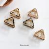 Шикарные геометрические ацетатные зажимы для волос из металла, заколки для волос для женщин и девочек, леопардовая заколка для волос, аксессуары для волос в виде крабов, треугольник