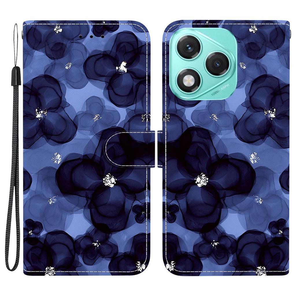 Для Honor 400 Lite 5G Кошелек Чехол С Принтом Кожаная Подставка Чехол для Телефона с Ремешком