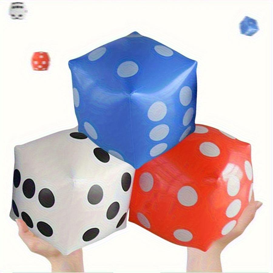 1 шт. Гигантский надувной кубик с насосом - Гигантская игра для вечеринки, для веселья в помещении и на улице, идеально подходит для семейных встреч, летнего бассейна JXB
