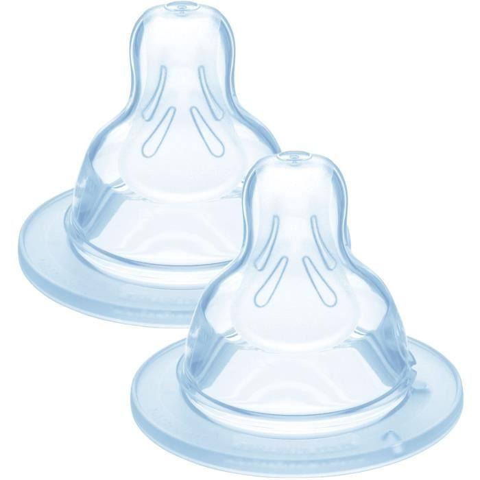Tétine MAM Silicone Débit X Ultra Rapide - Lot De 2