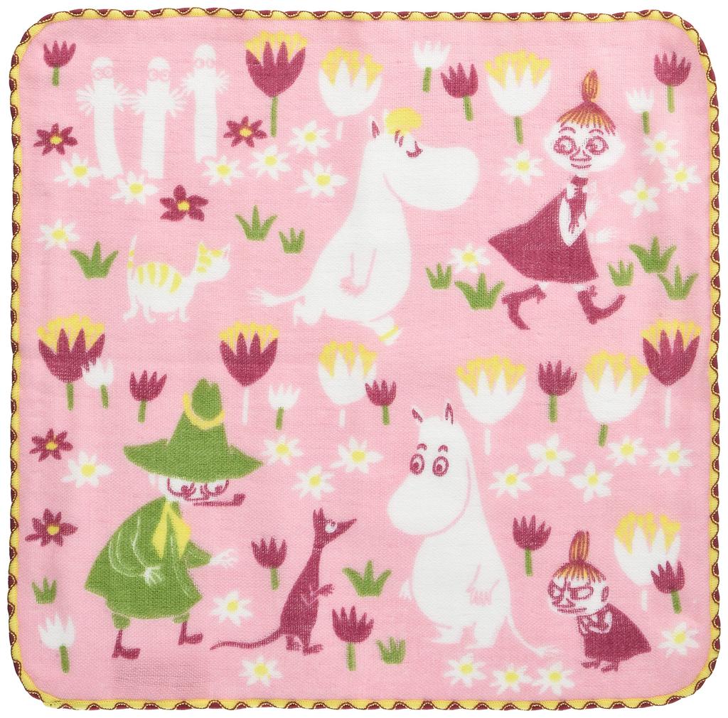 Miyamoto Made In Japan Handkerchief Moomin Friends Walk Miyamoto-Towel 25×25cm