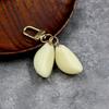 Unique Simulation Garlic Keychain Simulated Food Pendant Simulated Food Cart Key Chain  Student