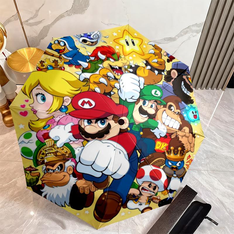 Super Mario Automatic Umbrella - Suitable Travel Portable Umbrella Outdoor sun shading umbrella Suitable For All Seasons