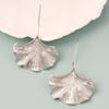 Fashionable, Exaggerated, Simple and Creative, Metallic Texture, Ginkgo Leaf Alloy Earrings and Pendants