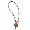 Vintage Necklace Natural Stone Woven Clavicle Chain Women's Nepalese Tibetan Pendant Niche Accessories