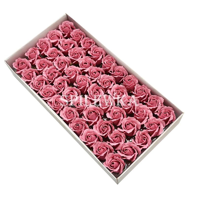 Spilewka 3-Layer Rose with Curly Petals Fake Flowers Heads Wedding DIY Gift Box Valentine's Day Home Decor Artificial Flower