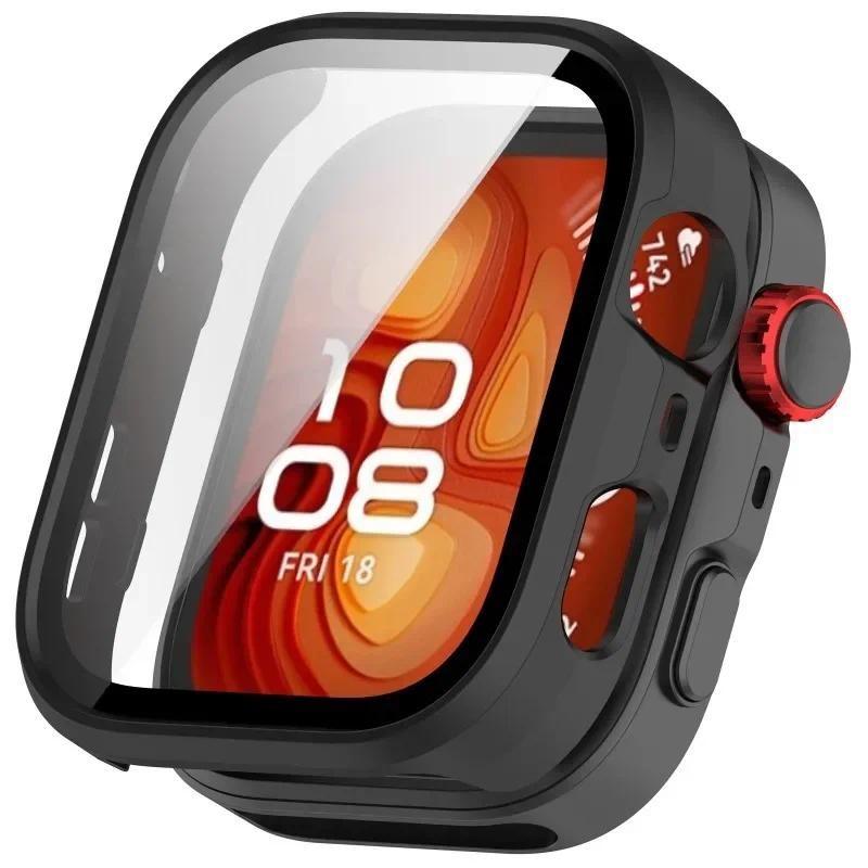 Чехол-бампер из ПК с закаленным стеклом для Huawei Watch Fit 4 Fit 4 Pro, полноэкранный защитный каркас для Huawei Watch Fit 3
