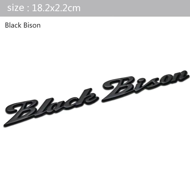 IXEA6 3D Metal Sticker WALD Black Bison Logo Car Side Fender Rear Trunk Emblem Badge Accessories For Mercedes-Benz A/B/GLA/CLA AMG