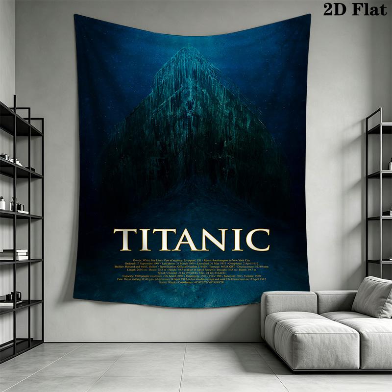 Titanic Journey Tapestry Background Cloth Fashion Print Atmospheric Background Cloth Background Cloth Wall Covering Decoration