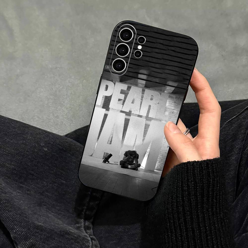 Чехол для телефона с изображением группы Pearl Jam, модный, для Samsung S25, S24, S21, S22, S23, S30, Ultra, S20, Plus, Fe, Note, 10, 9, 5G, черный