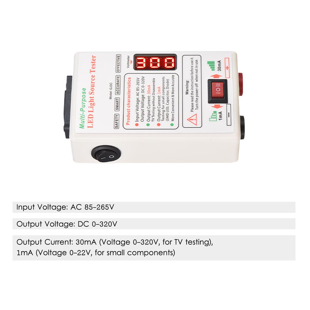 Voltage Test 1mA/30mA Convertible LED Backlight Tester Screen LED LCD TV Back Light Tester Meter