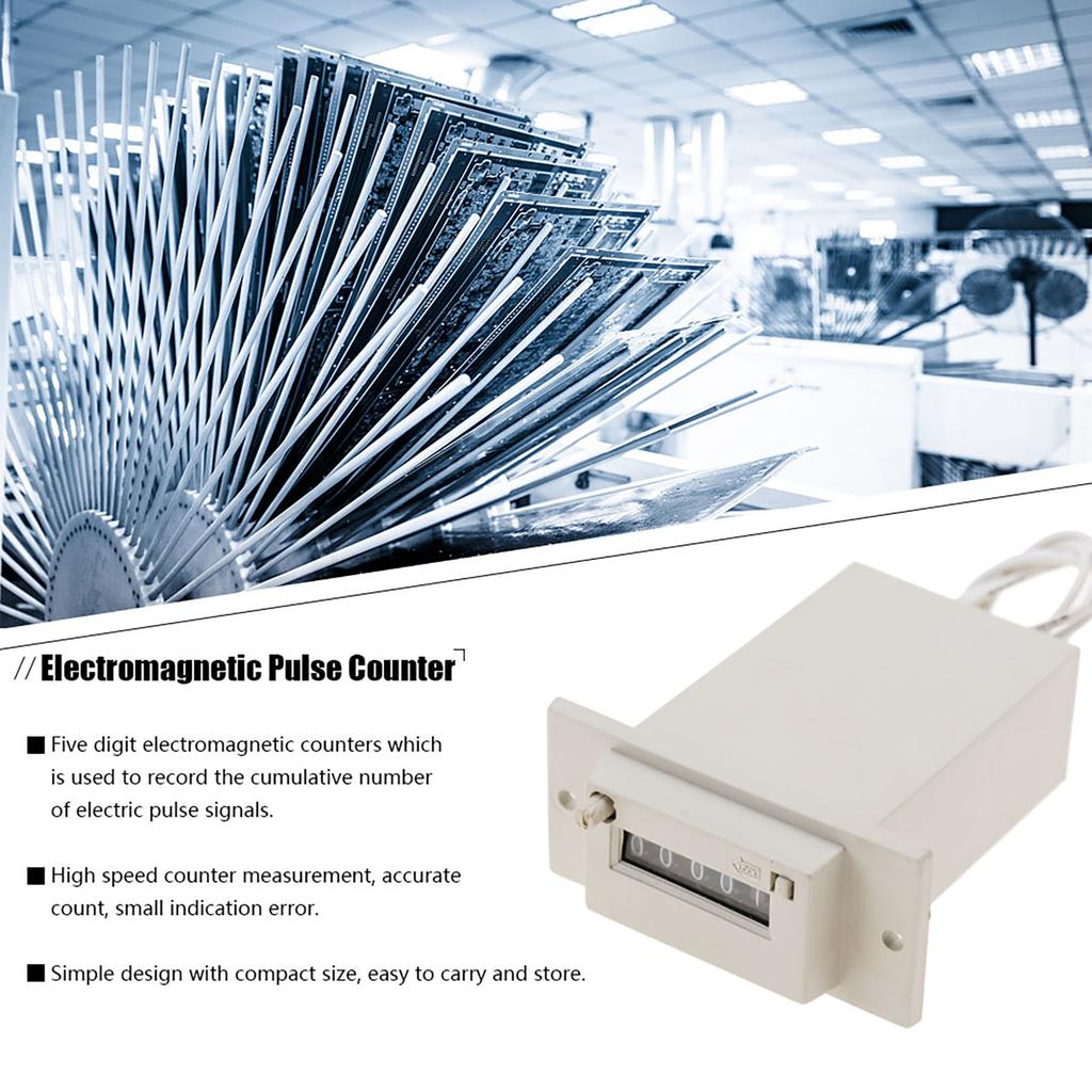 CSK5 YKW 5 Digit Electromagnetic Pulse Counter AC220V   AC110V   DC24V (#02)