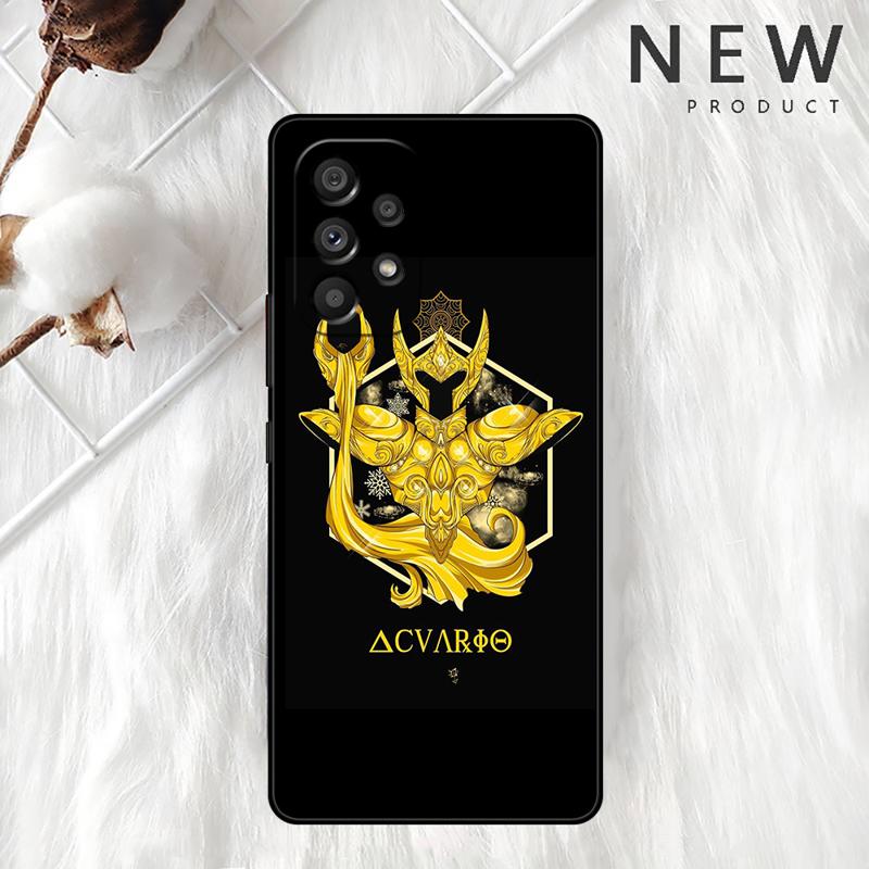 Чехол с логотипом аниме Рыцари Зодиака для Samsung Galaxy A54 A52 A14 5G A53 A12 A13 A71 A23 A34 A33 A21s