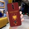 Чехол-кошелек для паспорта Албании для Nubia Red Magic 10 Pro Plus 6 7 Pro 6S 7S 5G 6R RedMagic 9S 8S 8 9 Pro Plus