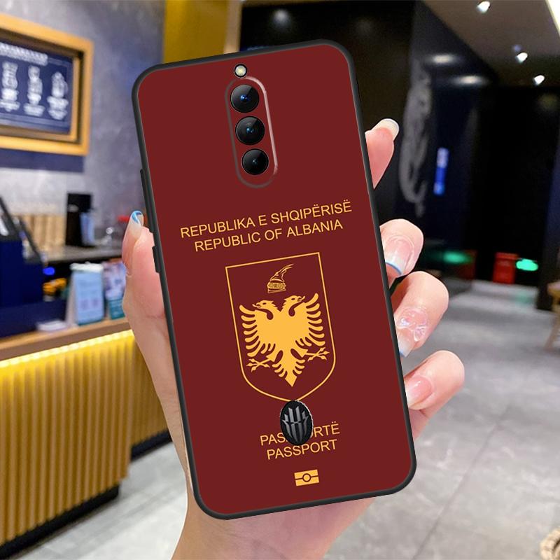 Чехол-кошелек для паспорта Албании для Nubia Red Magic 10 Pro Plus 6 7 Pro 6S 7S 5G 6R RedMagic 9S 8S 8 9 Pro Plus