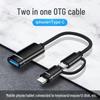 Dual OTG Adapter: Type-C To USB for Android - Connect U Disk, Mouse & Keyboard