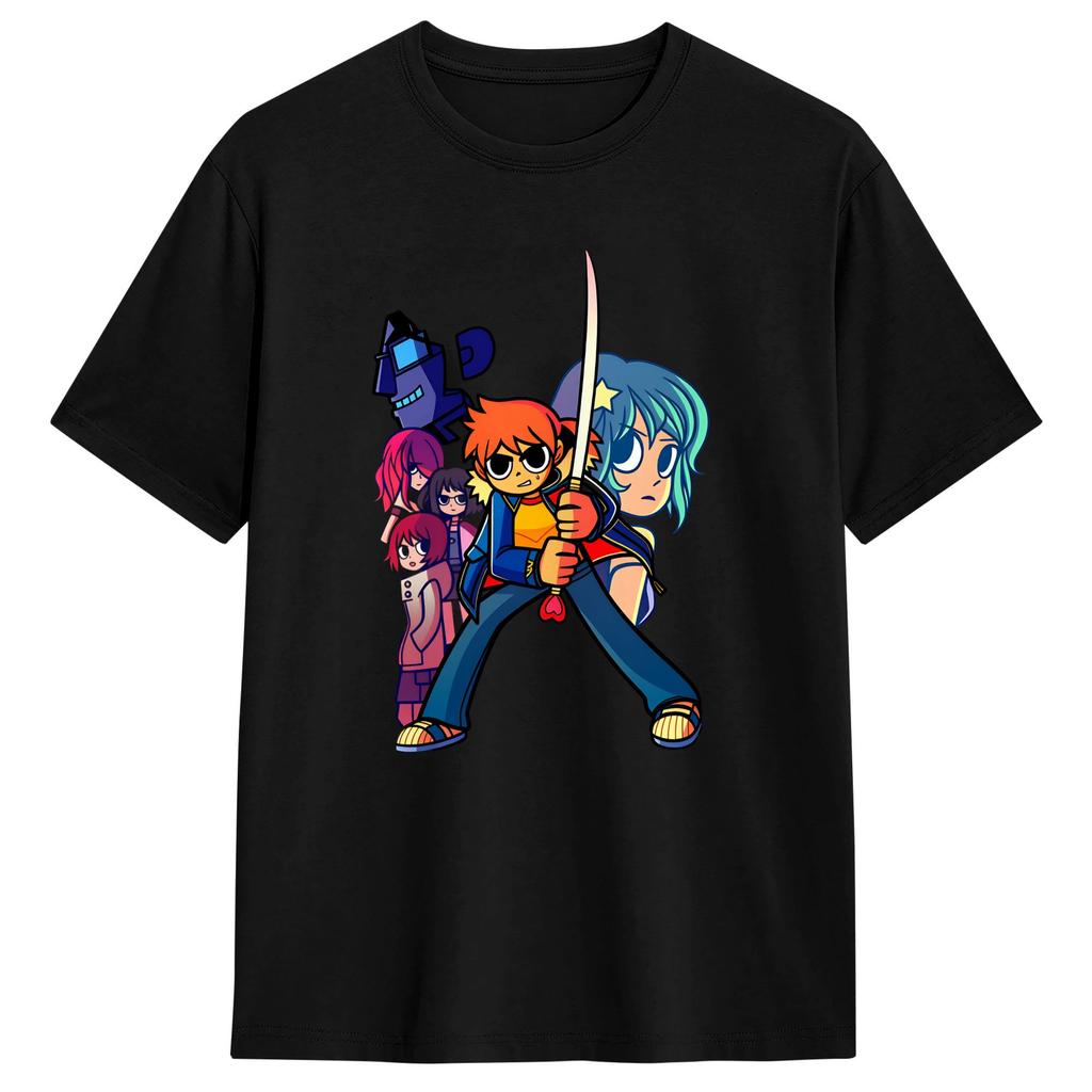 Unisex Tshirts Scotts Pilgrim Fashion Cotton Tees Short Sleeve T Shirts O Neck Clothes Gift Idea