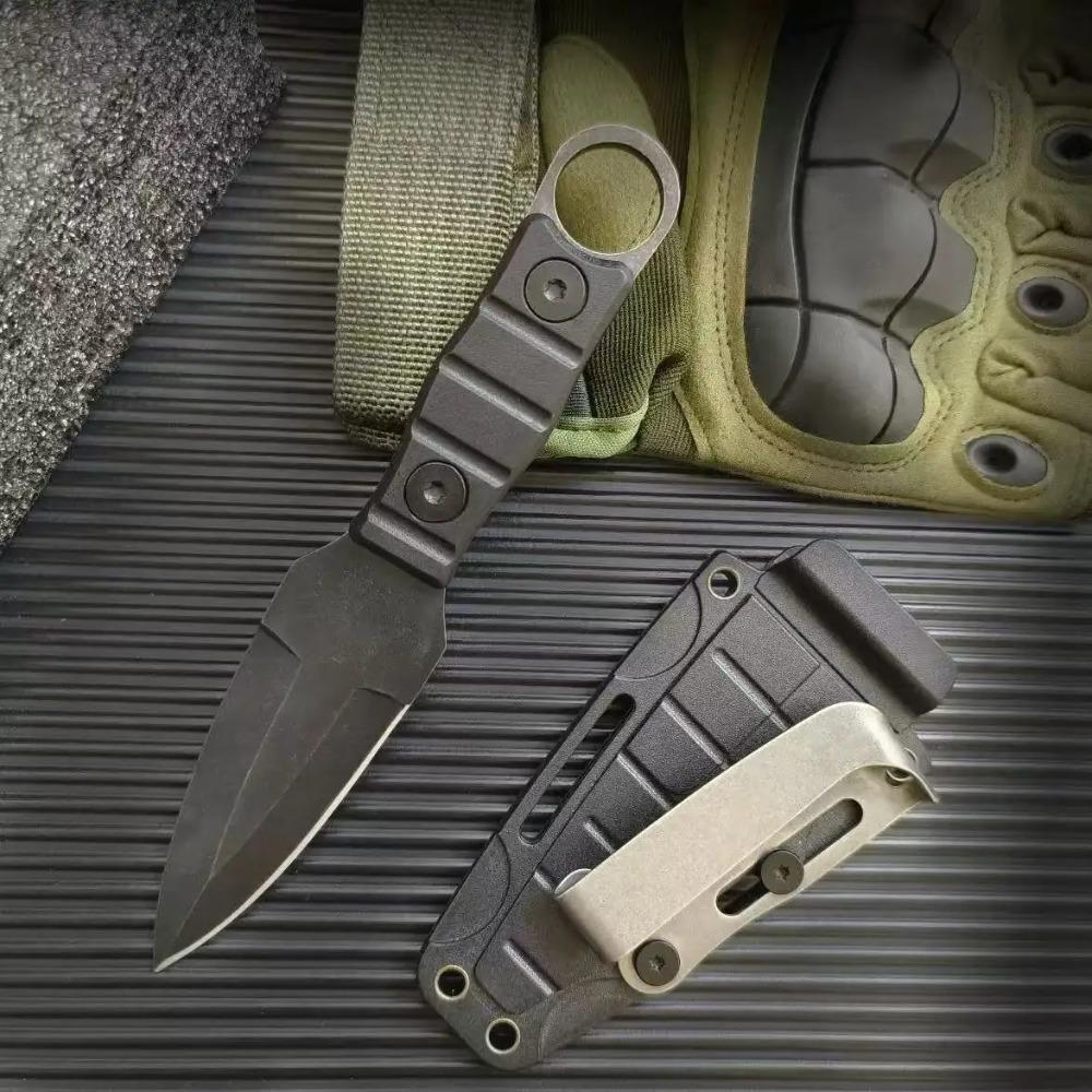 Knife Sharp Fruit Knife Handle Meat Knife Portable Scabbard Ring Knife