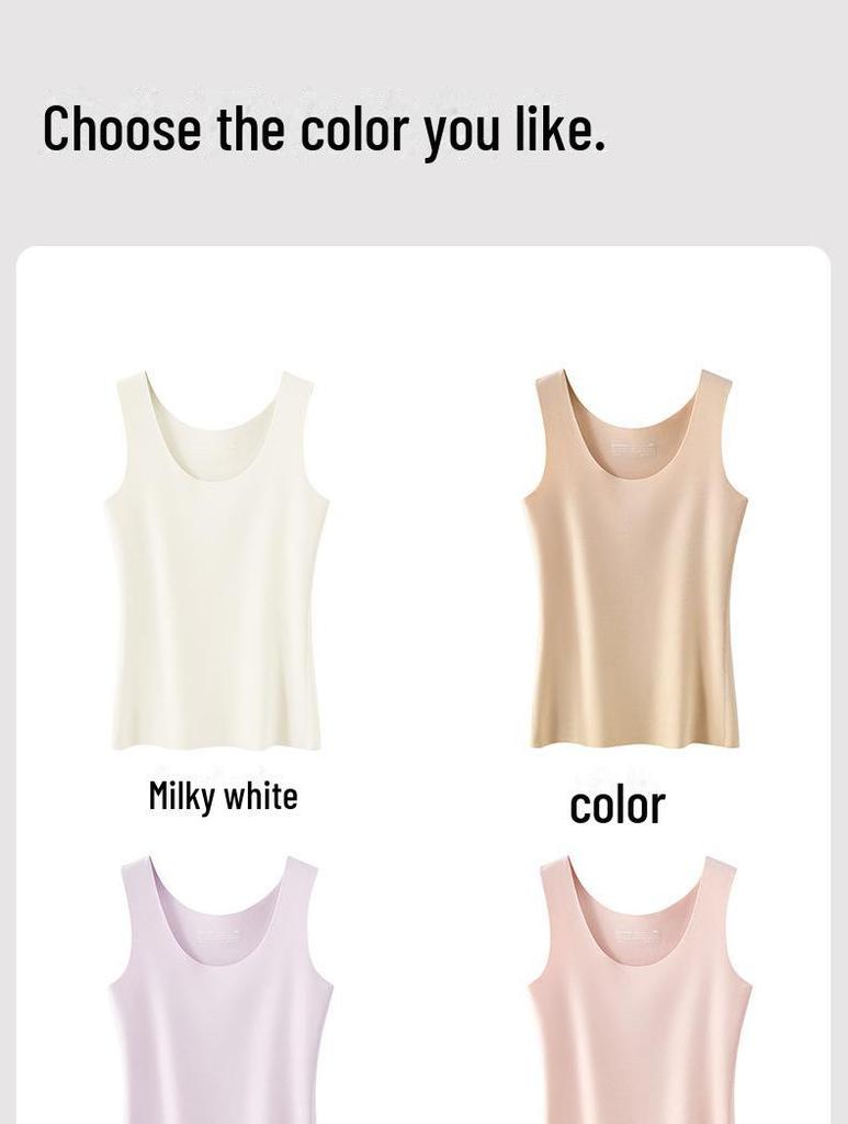 Женский терможилет из бархата и бесшовный антибактериальный плюшевый топ